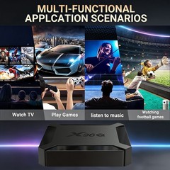 X96Q H313 Quad Core TV Box Android 10 2+16GB 4K Video Player 2.4G WiFi HDMI
