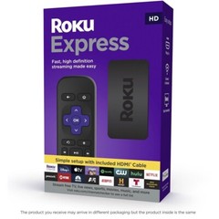ROKU EXPRESS 3930R HD STREAMING MEDIA PLAYER 2019 MODEL remote smart tv pc hdmi
