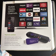 Roku Streaming Stick 3600R HDMI Media Streamer -New In Original Box-No Remote