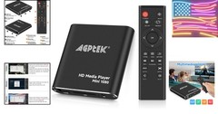 HDMI Media Player, Black Mini 1080p Full-HD Ultra HDMI Digital Media Player f…