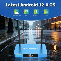 New SuperBox S7 Max Ultra HD Streaming Media Player 2.4G+5G WiFi Bluetooth