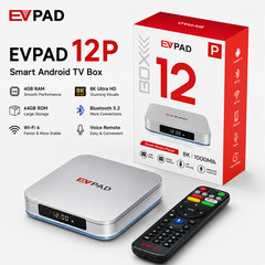 EVPAD 12P TV Box | Android 12 | WiFi 6 | 8K | 4GB RAM | 64GB ROM | New