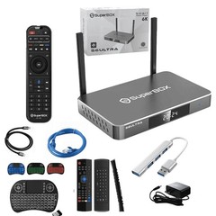 SuperBox S6 Ultra Android TV Box | Authorized Distributor Free backlit keyboard