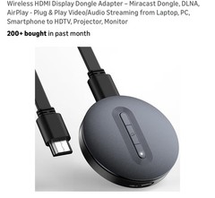 Wireless HDMI Display Dongle Miracast AirPlay DLNA Screen Adapter