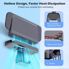 Space Saving Gaming Suitable Wall Mount Solution for NS2 Remotes and Media Cards