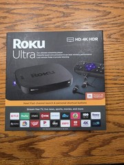 Roku Ultra 4670R HD 4K HDR New Open Box, and 2 Roku Ultra 4660×2 4K HDR used