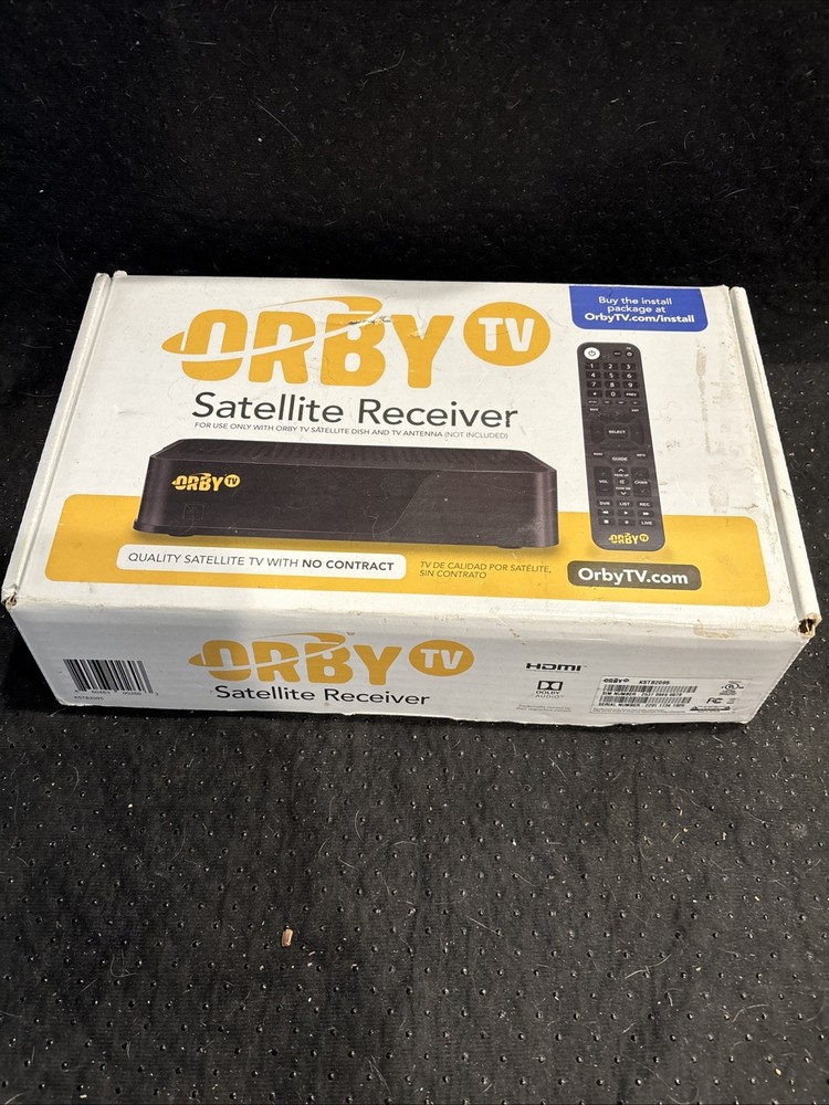 Orby KSTB2095 TV Satellite Receiver with Remote Control- Black NO POWER SUPPLY