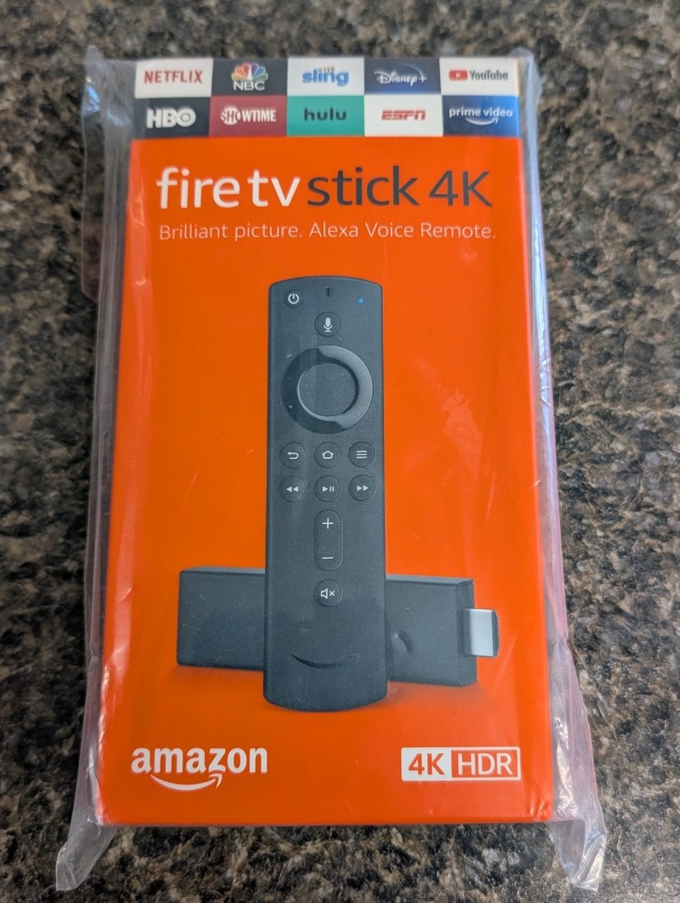 Amazon Fire TV Stick 4K Media Streamer with 2nd Gen Alexa Voice Remote – Sealed