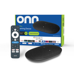 Onn 4K Pro Streaming Device Google TV, 32GB, Dolby Vision, Ethernet
