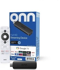 ONN OPEN Full HD Streaming Device 1080p Google TV HDMI w/ Voice Remote OPEN APPS