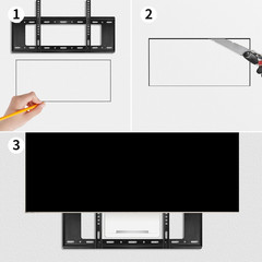 In-Wall TV Box, Media Enclosure, 9 Inches Inwall Cable Management, Organize Syst