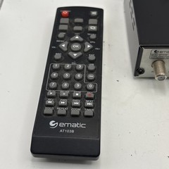 Ematic Digital Converter, Digital TV Converter Box & Remote AT103B UNTESTED PART