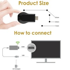 1080P HDM Media Player TV Cast Stick WIFI Display Receiver Dongle U1