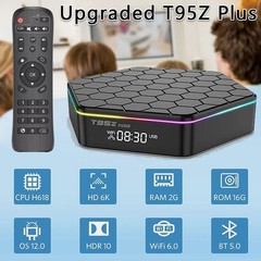 TV Box 4G+64G HDMI Media Player Smart Stream Android 12.0 6K Quad Core WIFI 6 5G