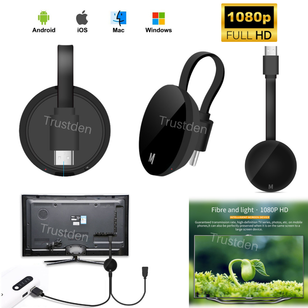 Wifi Wireless HDMI Mirror Screen Display Adapter Miracast Dongle For HD 1080P TV
