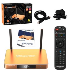 SuperBox S7 Prime Limited Edition Android 12 TV Box, 128GB, WiFi 6, Voice Remote