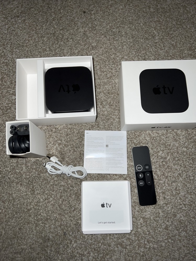 Apple TV 4K MP7P2LL/A (5th Generation) 4K HD Media Streamer 64GB With Box