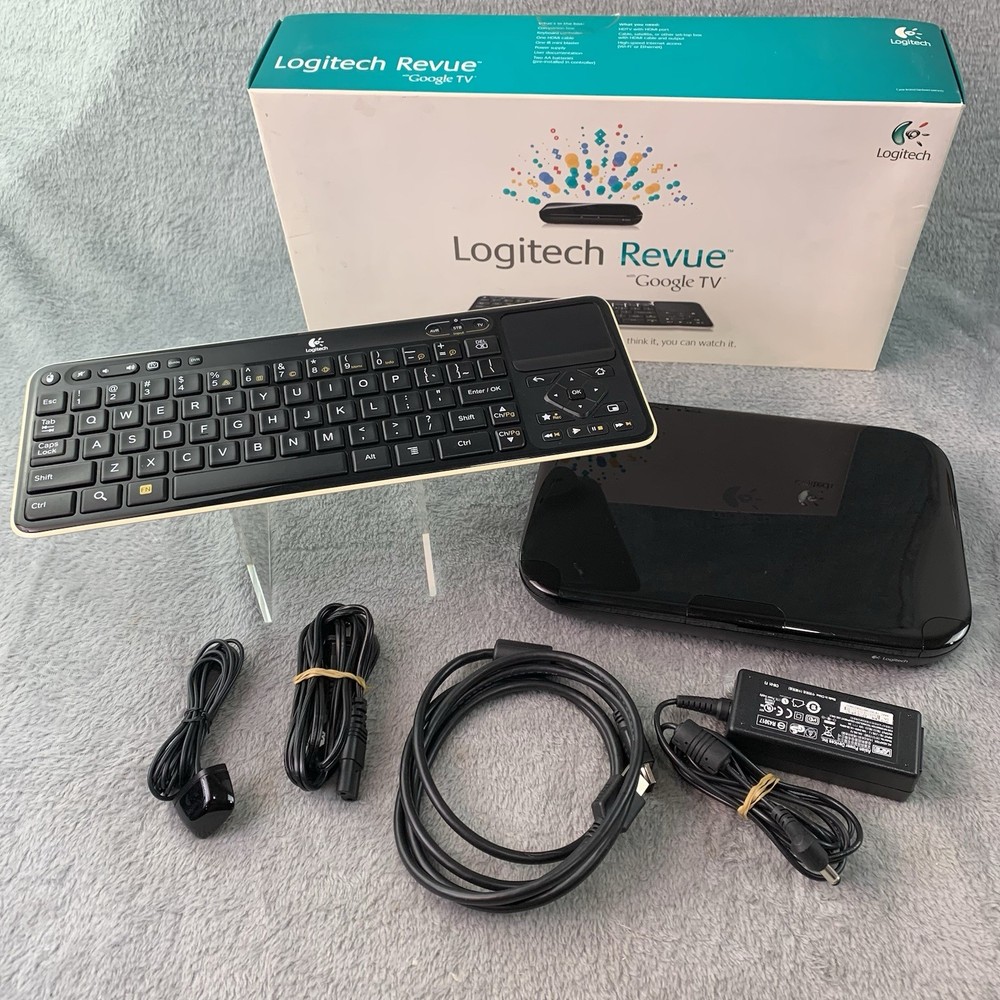 Logitech Revue w Google TV Media Streamer & Keyboard Make Your TV A Smart TV