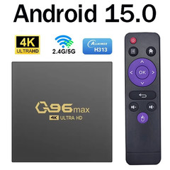 Q96 Max TV Box Android 15.0 Allwinner H313 Quad Core 8G Support HD 4K H.265 Wifi