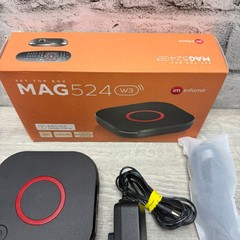 Infomir Mag 524 W3 4K HDR Linux IPTV Set Top Box Dual Band Wifi With Remote