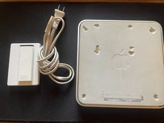 Apple TV 1st Gen with PATA to SATA adapter, Remote, and Power cord