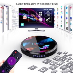 H96 MAX X3 Amlogic S905X3 Android 9.0 Smart Set Top Box 4G 32G&64G/128G HD H.265
