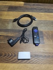 Roku Express 3930X HD Media Streamer Remote Cables w/ Batteries