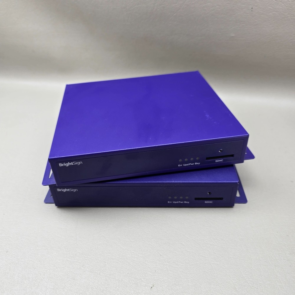 Digital Signage Media Player BrightSign HD110 HDMI VGA Commercial Lot of 2