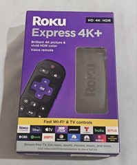 *NEW* Roku Express 4K+3941R2 Streaming Device 4K/HDR, Voice Remote, Free LiveTV