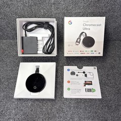 Google Chromecast Ultra 4K HDR HDMI Wi-Fi or Ethernet Media Streamer