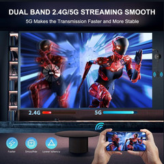 Wireless HDMI 4K Display Adapter, Wifi Casting Dongle for Ios, Android, Windows