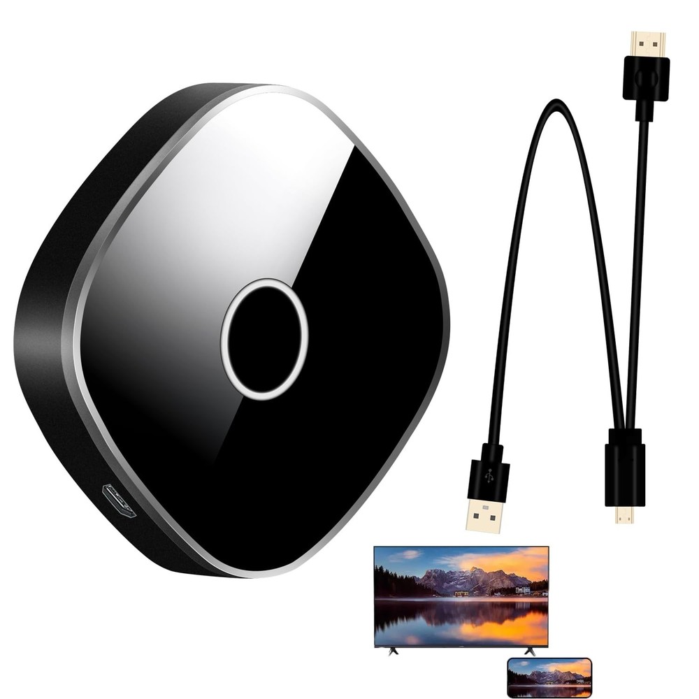 Wireless Display Adapter,4K HDMI Display Dongle Adapter, 2.4/5G Screen mirror…