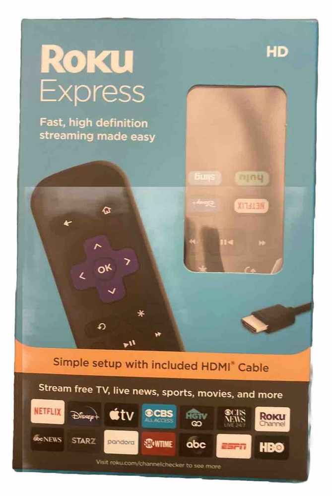 Roku Express HD Streaming Media Player 3930R (Black) Open Box