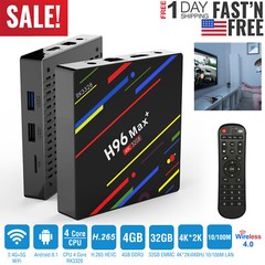 Smart TV Box Android WIFI Quad Core 8K UHD Media Stream Player 32/64GB