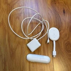 Google Chromecast 4K with Google TV GZRNL w/ Remote and Ethernet Power Adapter