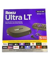 New/Sealed – Roku Ultra LT Streaming Device 4K/HDR/Dolby Vision & Voice Remote