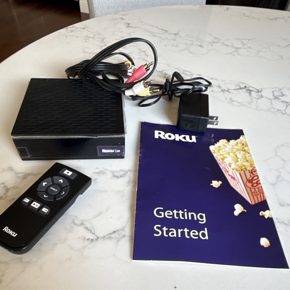 Roku XD|S Streaming Media Player Box Black w/ Remote, A/V Cables, Power