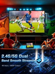 AIMIBO 2026 Wireless Display Adapter 4K 5G, Direct & DLNA Modes, Turly Plug &…