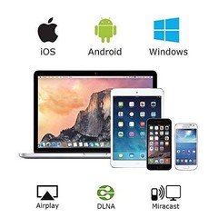 SmartSee Anycast HD Wireless Display Adapter WiFi 1080P Mobile Screen Black