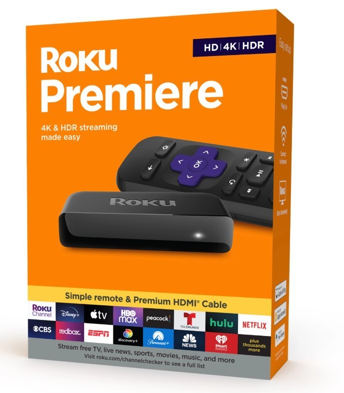 Roku Premiere HD 4K HDR Streaming Media Player 3920R: BRAND NEW SEALED