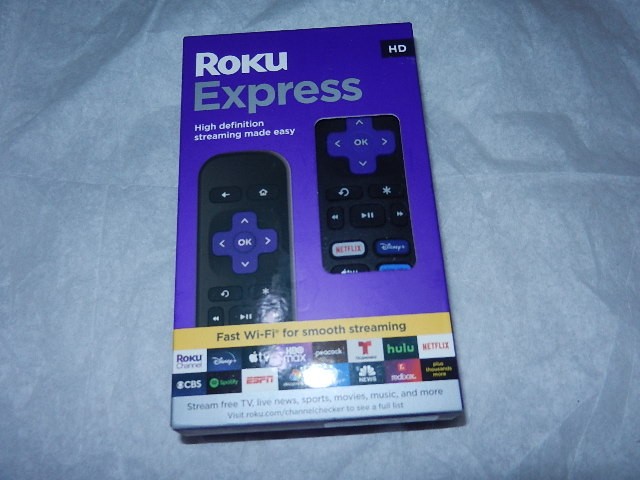 new no warranty Roku Express HD Streaming Media Player 3960R wi-fi fhd 3960 r