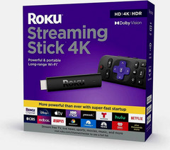 Roku Streaming Stick 4K/HDR/Dolby Vision Streaming Device with Roku Voice Remote