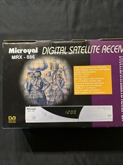 Microyal MRX -886 Digital TV Satellite Receiver with Remote Control- Black EUC