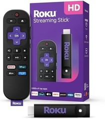 Roku Streaming Stick HD TV Streamer w/ Roku Voice Remote – Free & Live TV