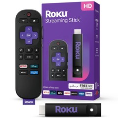 Roku Streaming Stick HD (2025) – w/Voice Remote, Free & Live TV