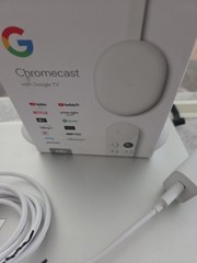 Google Chromecast with Google TV Media Streamer HD Snow GA03131-US