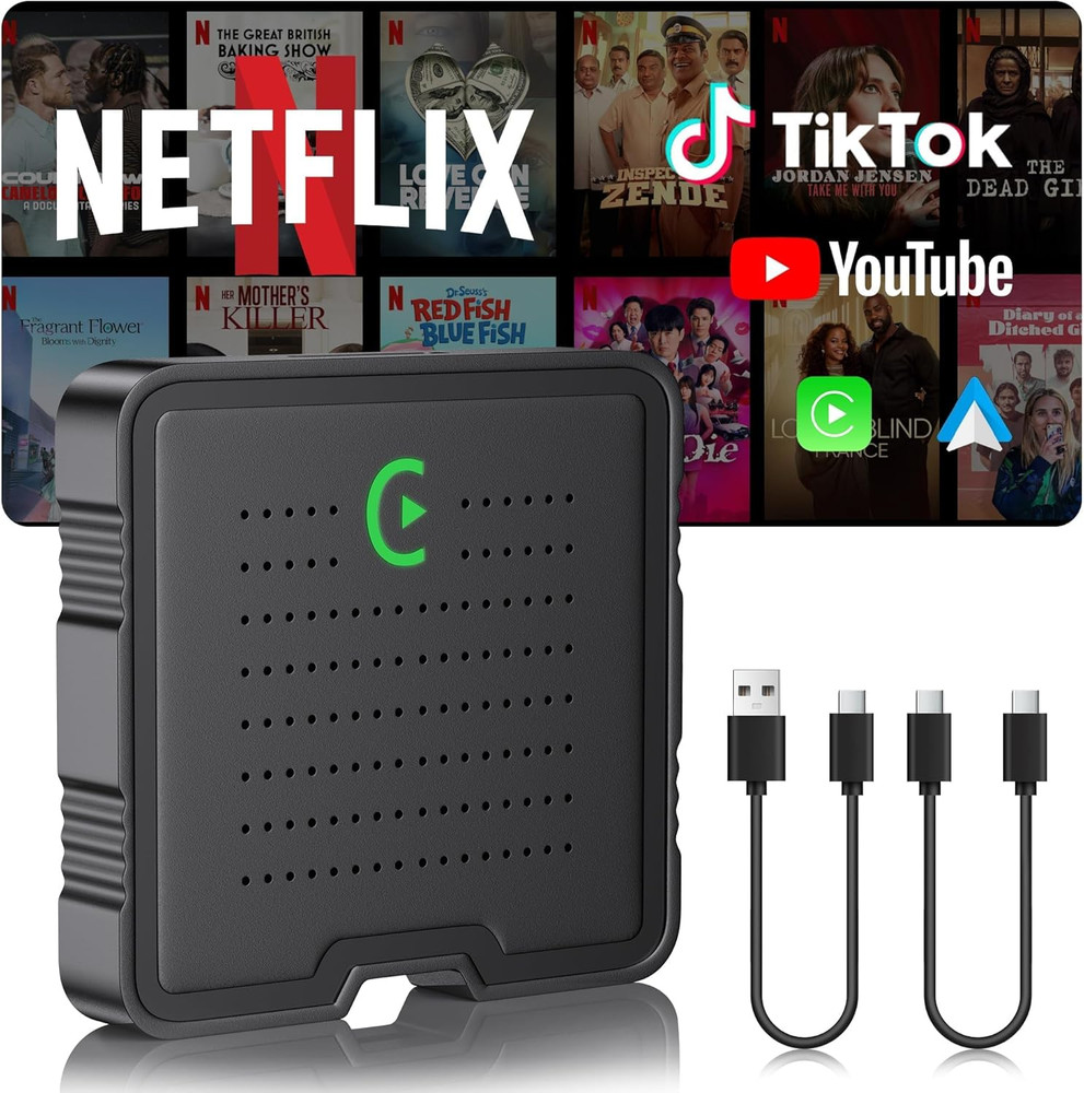 2-In-1 Wireless Carplay Adapter for Streaming Netflix/Youtube/Tiktok/Tf Card, 20