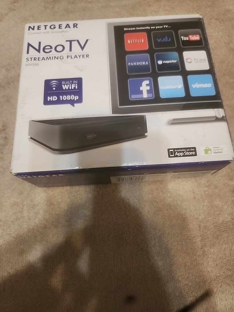 Netgear NTV300-100NAS NeoTV Digital HD Media Streaming Player with Remote & Cord