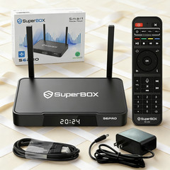 SupeBox S6 Pro Smart Streaming Box Google Assistant 7-Day Playback H.265 4K HDR