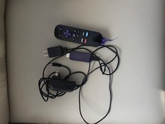 Roku Firestick, Black color, Used Item, In great condition, no dents.